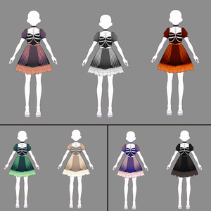 Vroid Beta Ver Free Maid Dress Black And White Calypso Void Booth