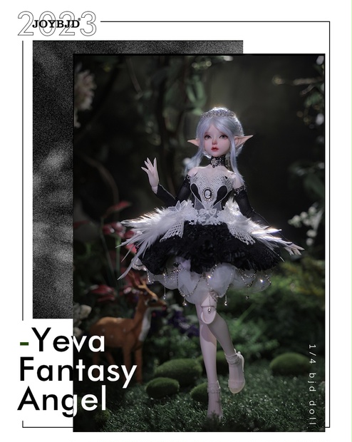 Joybjd Yeva 1 4 Bjd 人形 LDS ブラックスワン小さな森のエルフの妖精エルフ耳触手樹脂人形 JOYBJD BOOTH