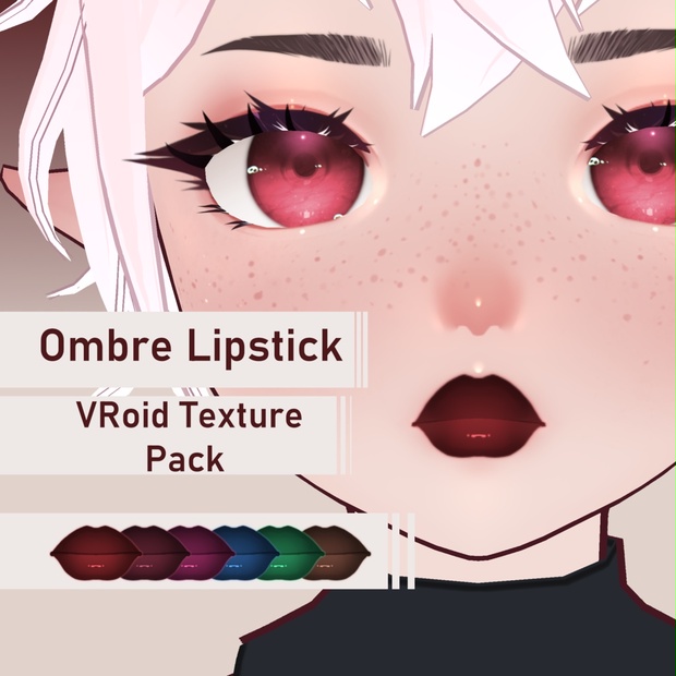 Ombre Lipstick Vroid Texture Pack Mooshibee Booth