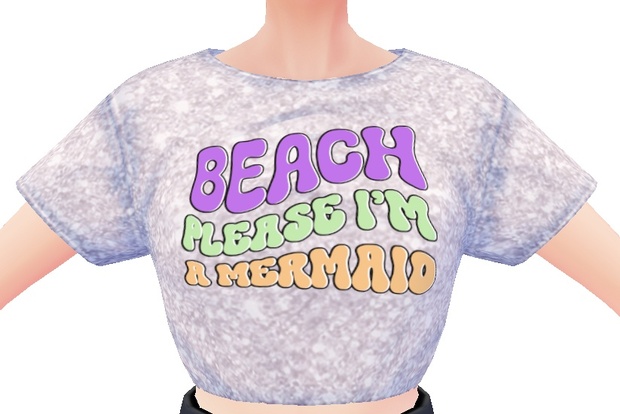 Beach Please Mermaid 3 Piece VROID TEXTURES Tessa S Trendy Tees BOOTH