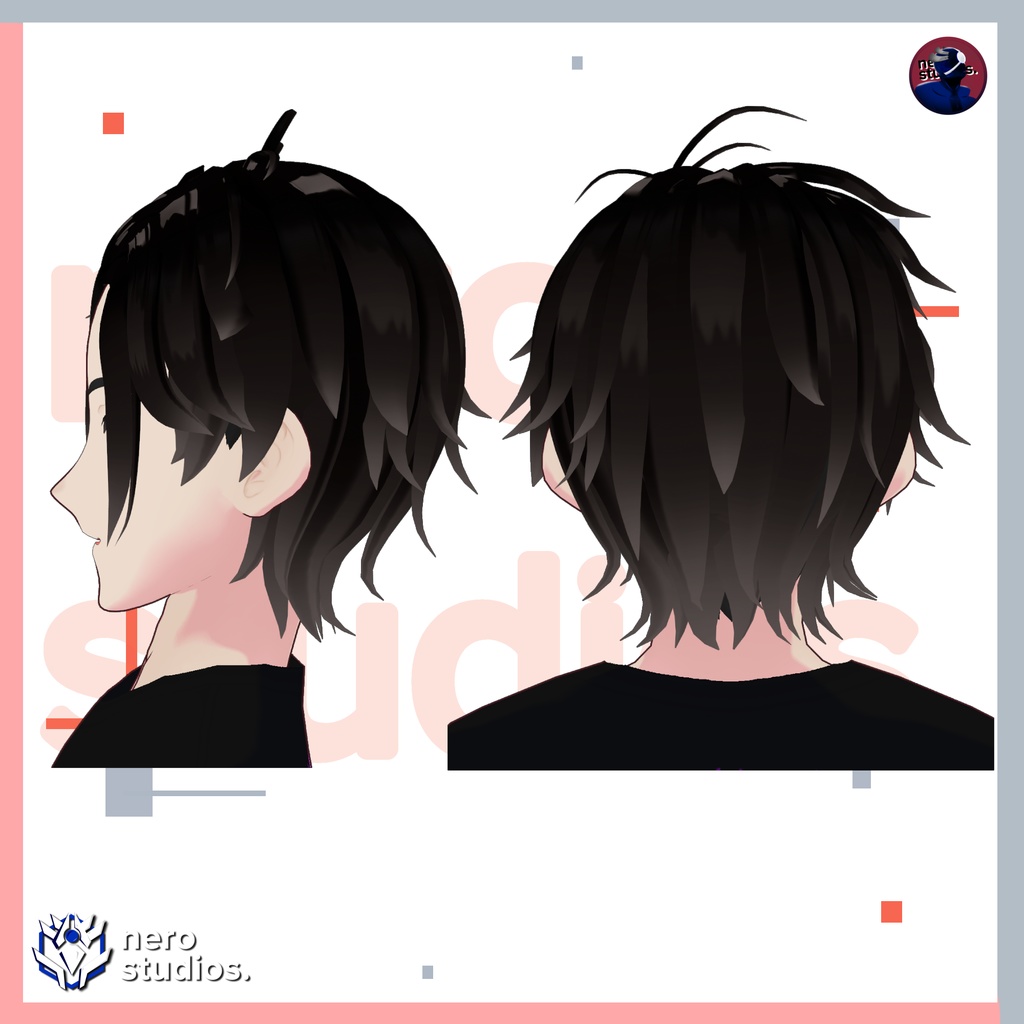 Vroid Hairstyles Megapack Vroid Files Vtuber Hairstyles