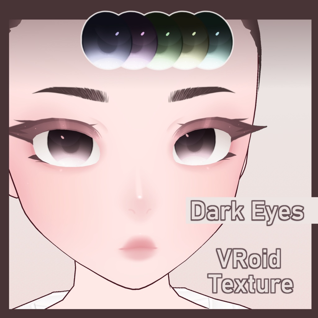 Dark Eyes Vroid Texture Pack Mooshibee Booth