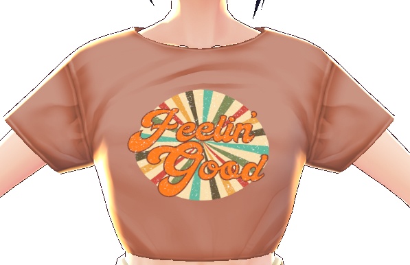 Feelin Good Retro 3 Piece VROID TEXTURES Tessa S Trendy Tees BOOTH