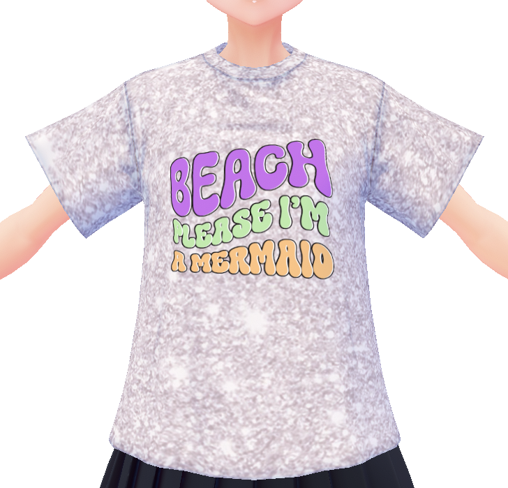 Beach Please Mermaid 3 Piece VROID TEXTURES Tessa S Trendy Tees BOOTH