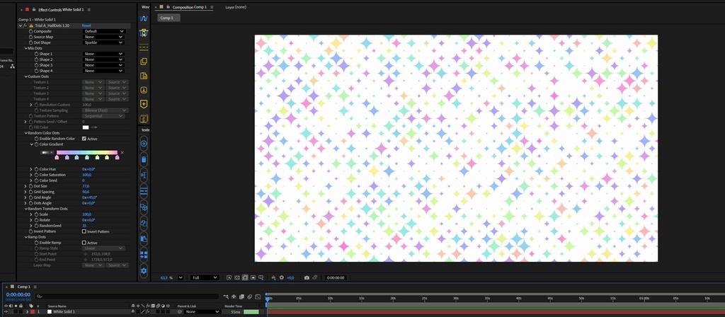 【After Effectsプラグイン】 A_Halfdots