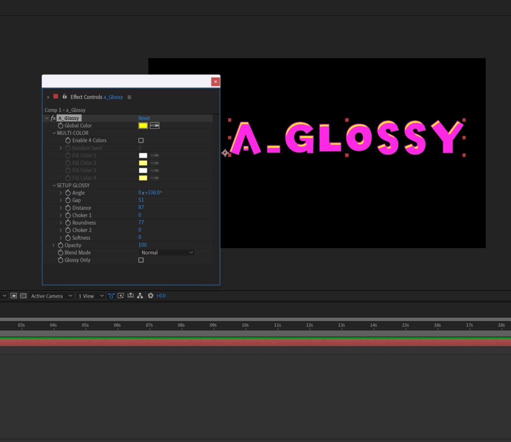 【After Effectsプラグイン】 A_Glossy