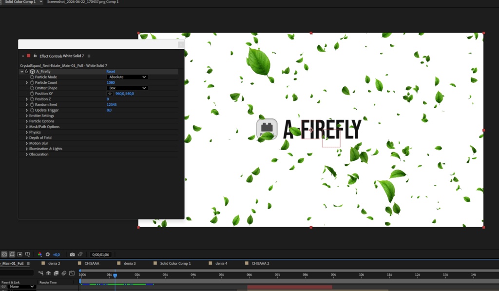 【After Effectsプラグイン】A_Firefly