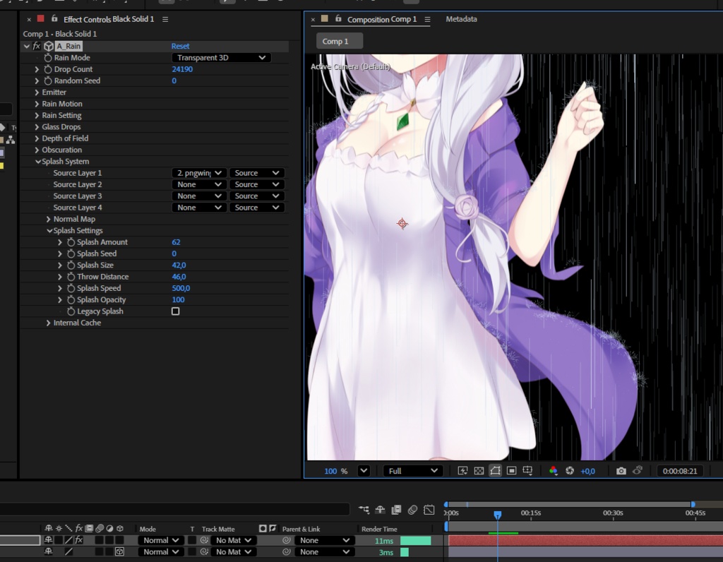 【After Effectsプラグイン】A_Rain
