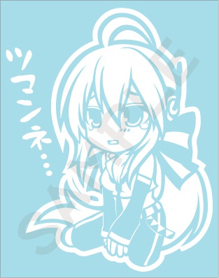 カッティングステッカー 弱音ハク