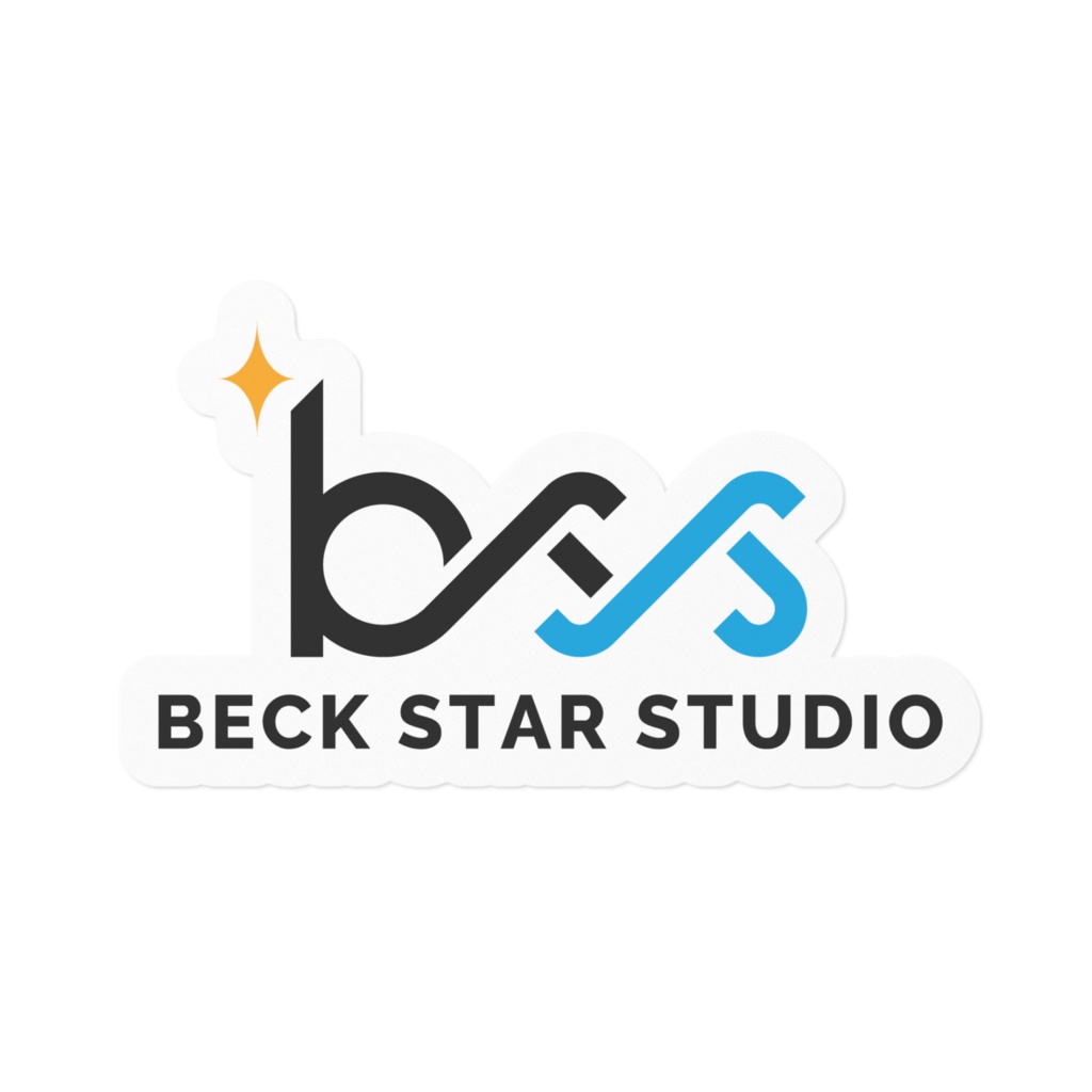 【BeckStarStudio】ロゴステッカー