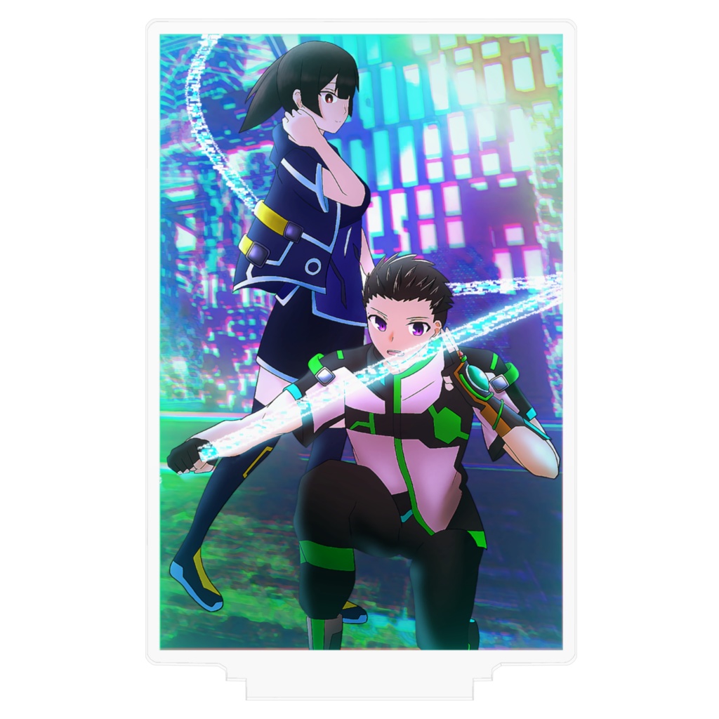 科戸夏風&メディ・アレクトロ サイバー街にて