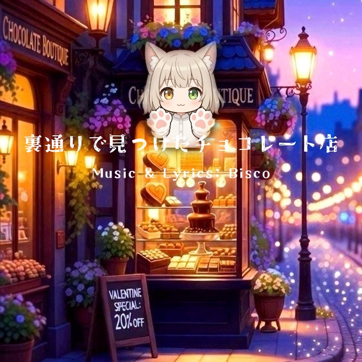 裏通りで見つけた見つけたチョコレート店