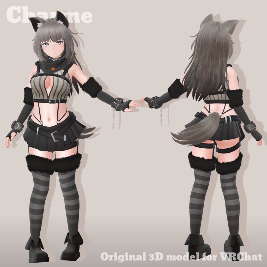 VRChat向け3Dモデル「シャルメ」