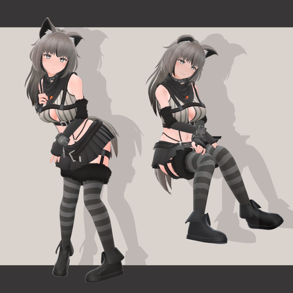 VRChat向け3Dモデル「シャルメ」