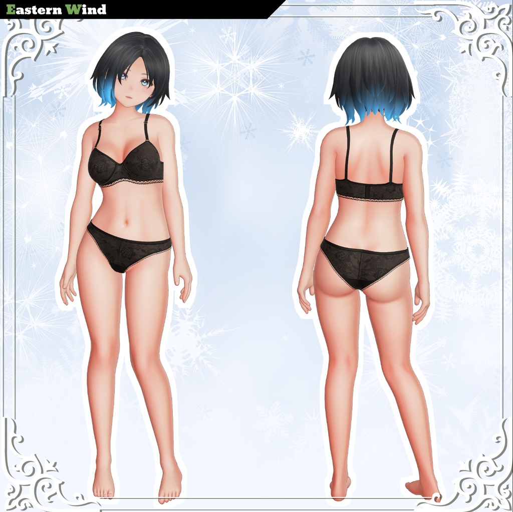 VRChat向け3Dモデル「冬葵」【Ver.2 - リニューアル更新】