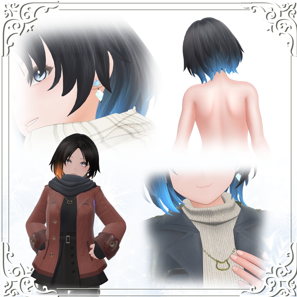 VRChat向け3Dモデル「冬葵」