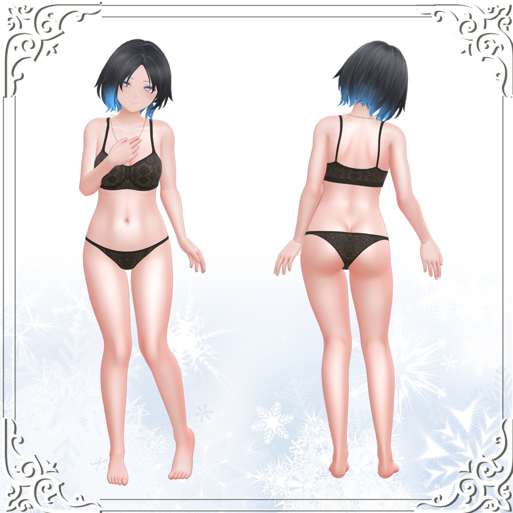 VRChat向け3Dモデル「冬葵」