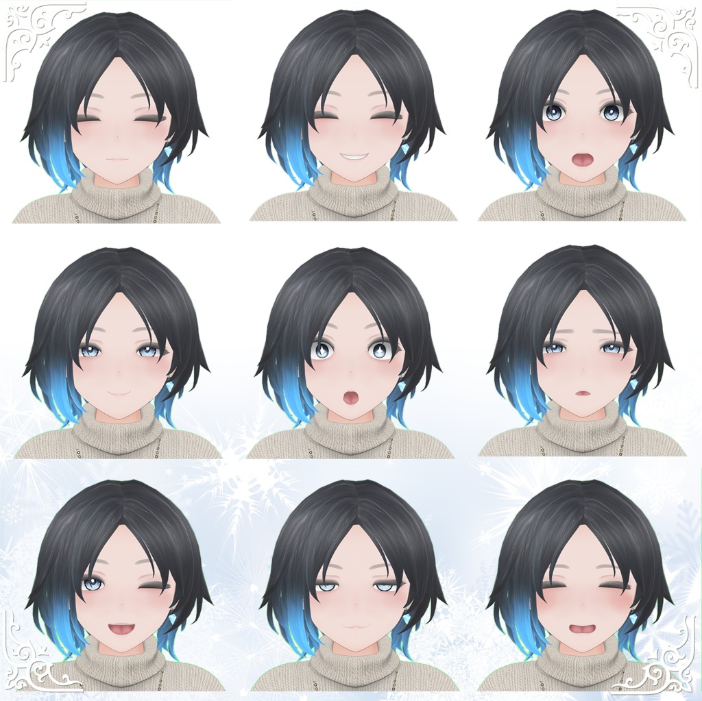 VRChat向け3Dモデル「冬葵」