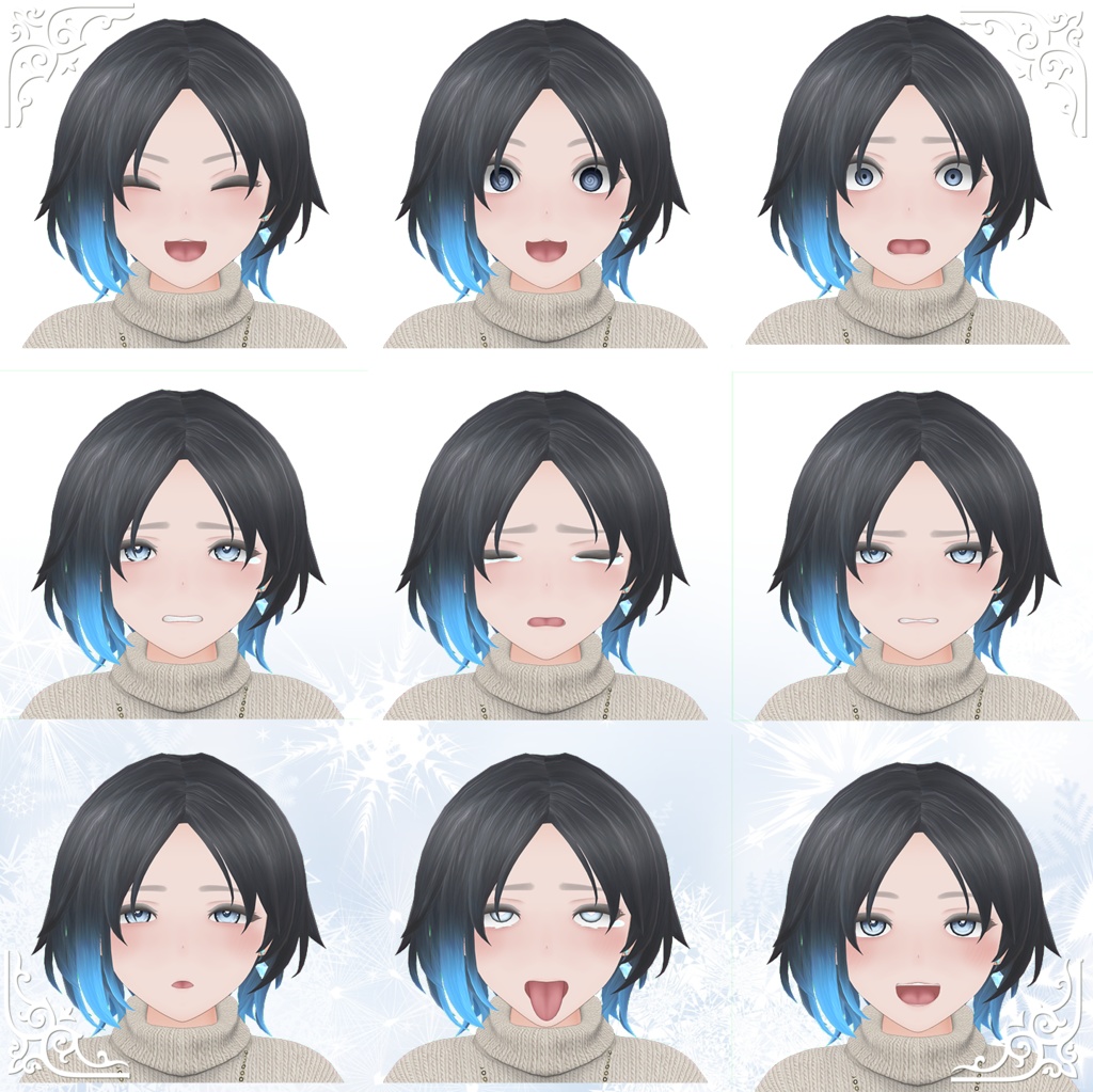 VRChat向け3Dモデル「冬葵」