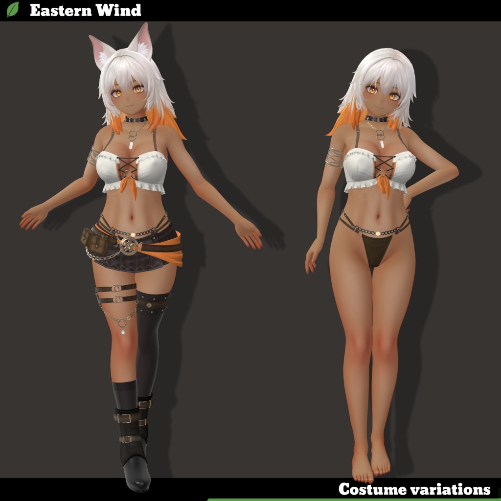 VRChat向け3Dモデル「シャーレン」