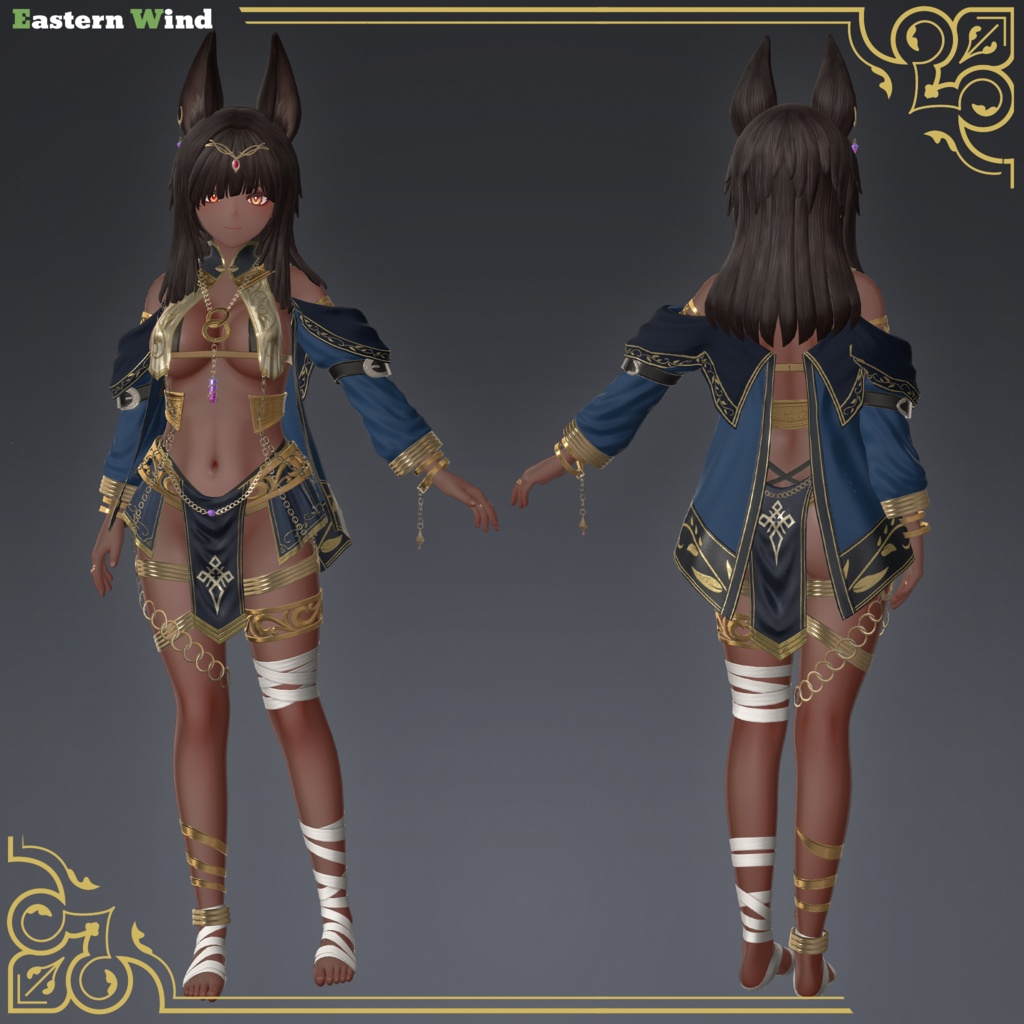 VRChat向け3Dモデル「ネフェリサ」