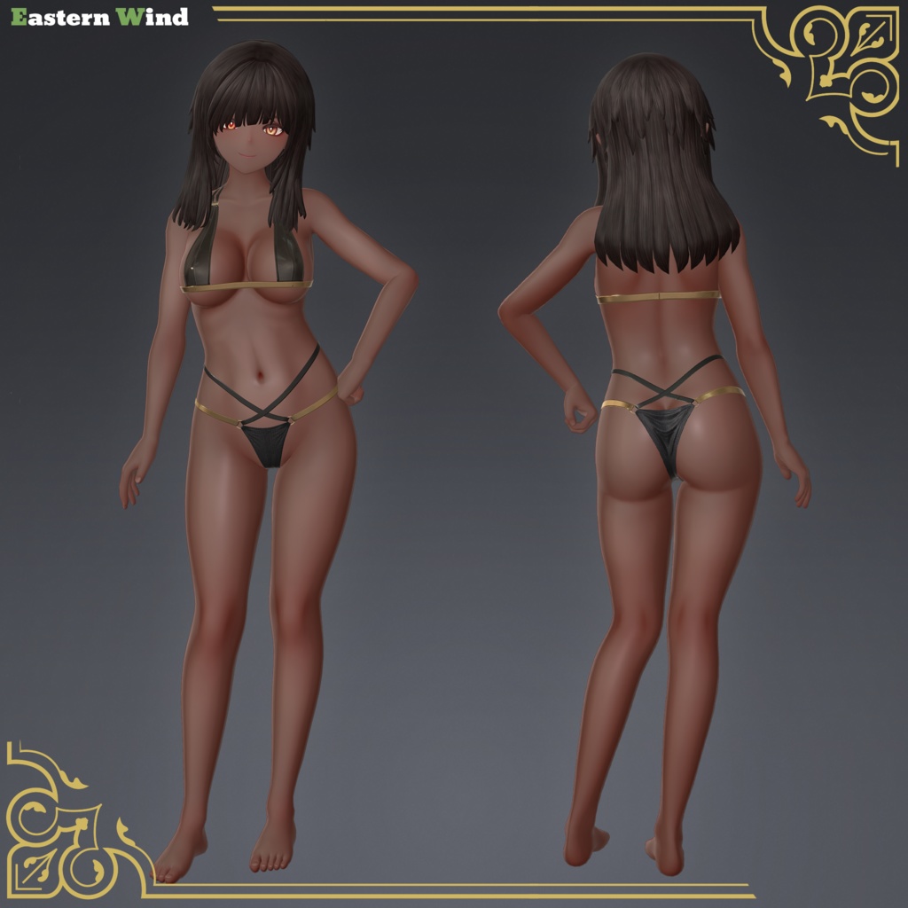 VRChat向け3Dモデル「ネフェリサ」