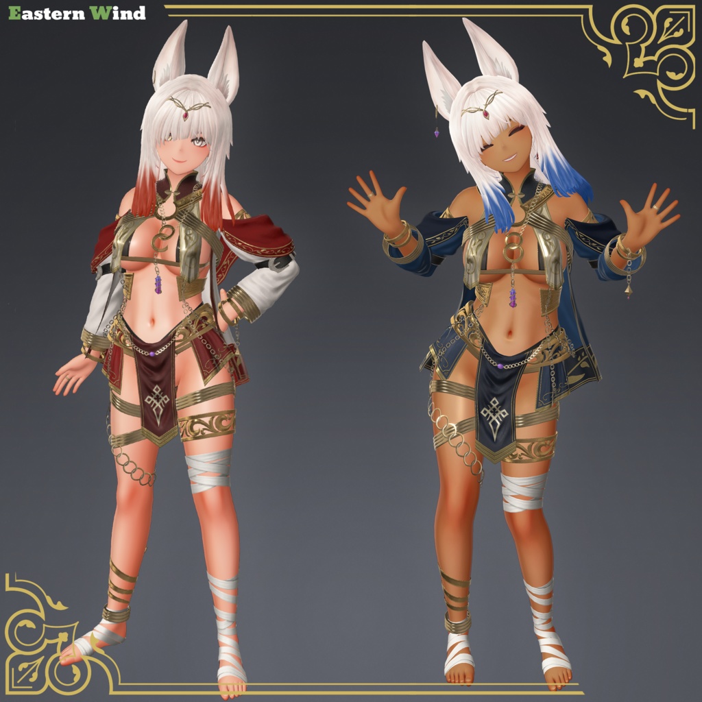 VRChat向け3Dモデル「ネフェリサ」