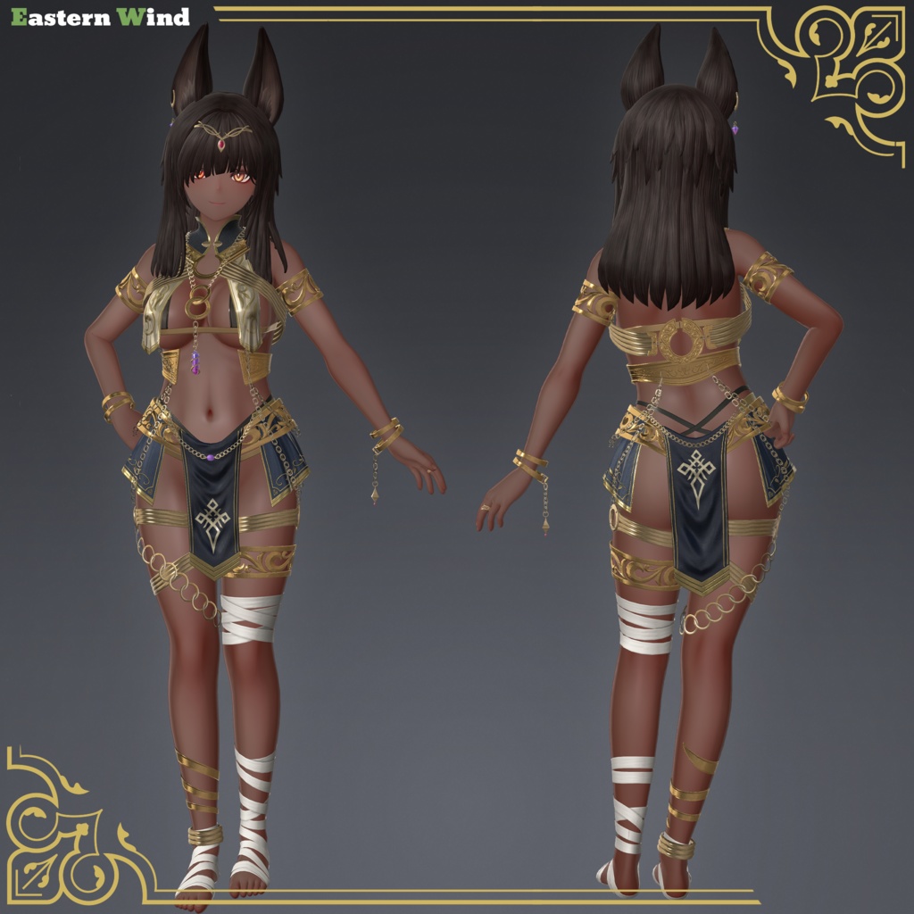 VRChat向け3Dモデル「ネフェリサ」