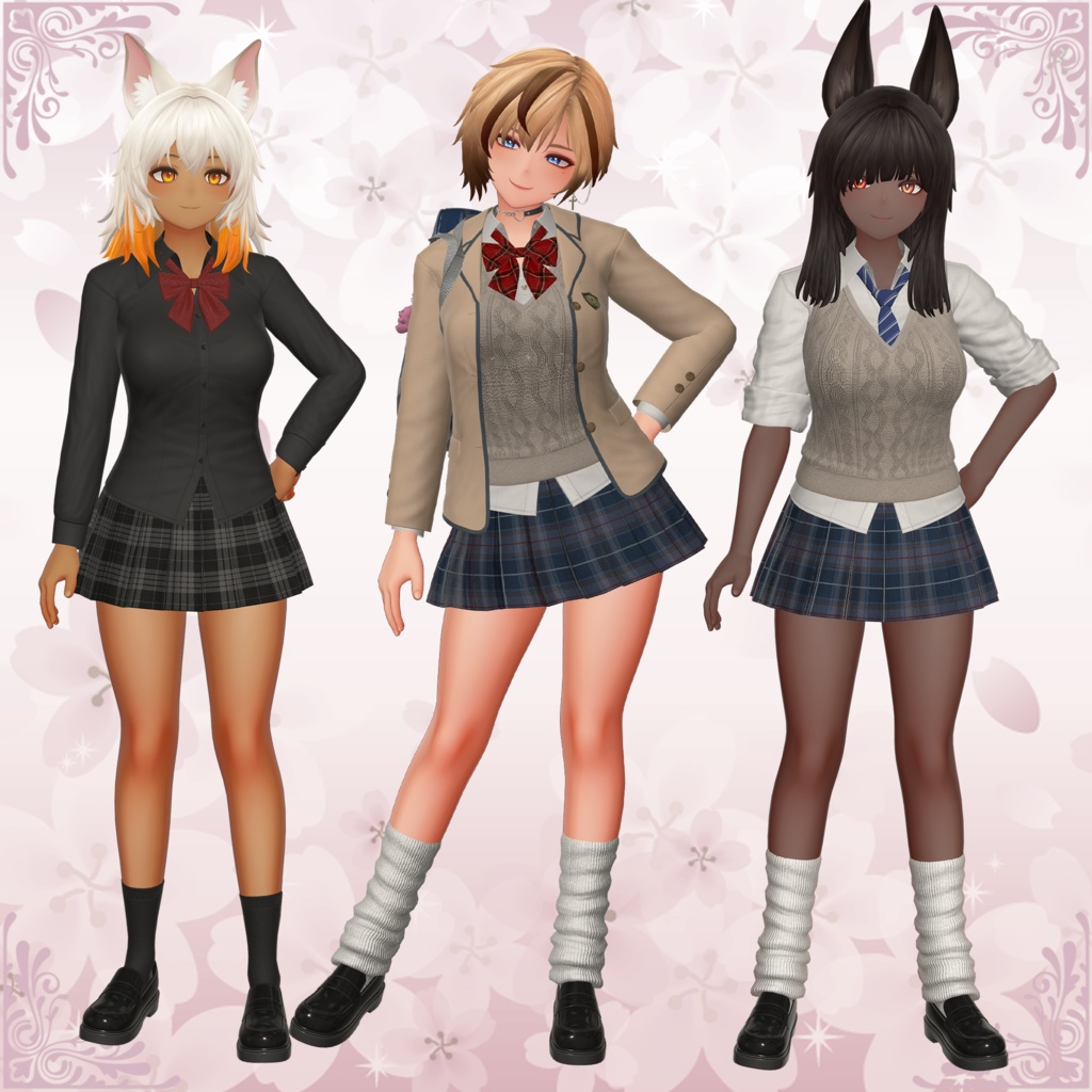 【EasternWindアバター対応】学校制服セット