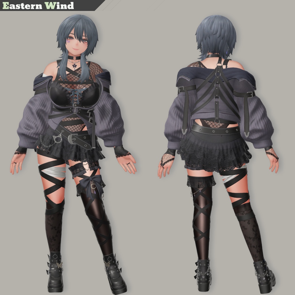 VRChat向け3Dモデル「紗月(さつき)」