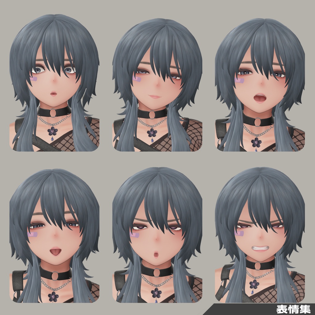 VRChat向け3Dモデル「紗月(さつき)」