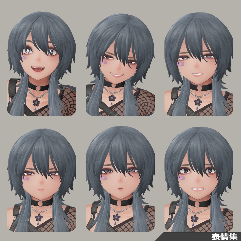VRChat向け3Dモデル「紗月(さつき)」