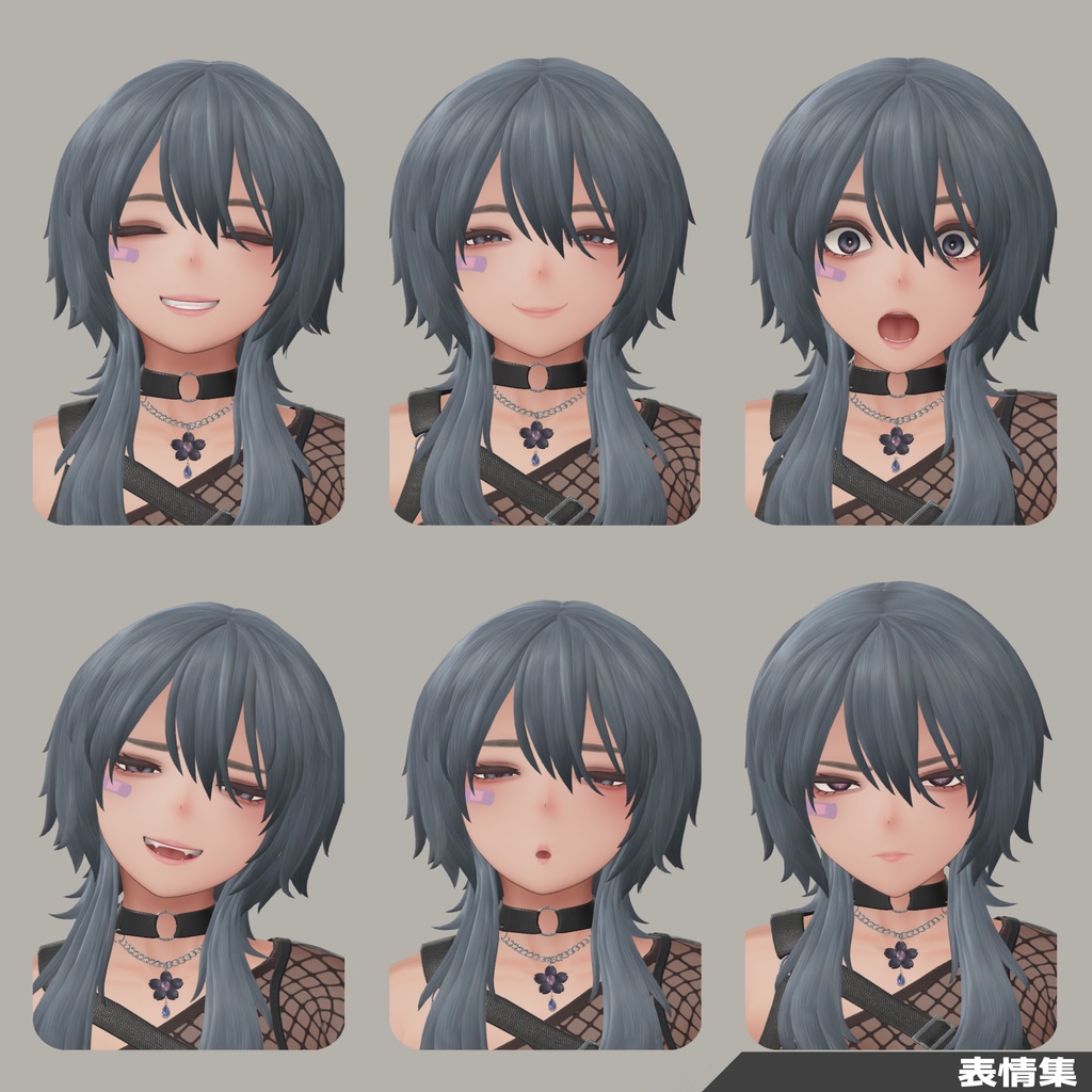 VRChat向け3Dモデル「紗月(さつき)」