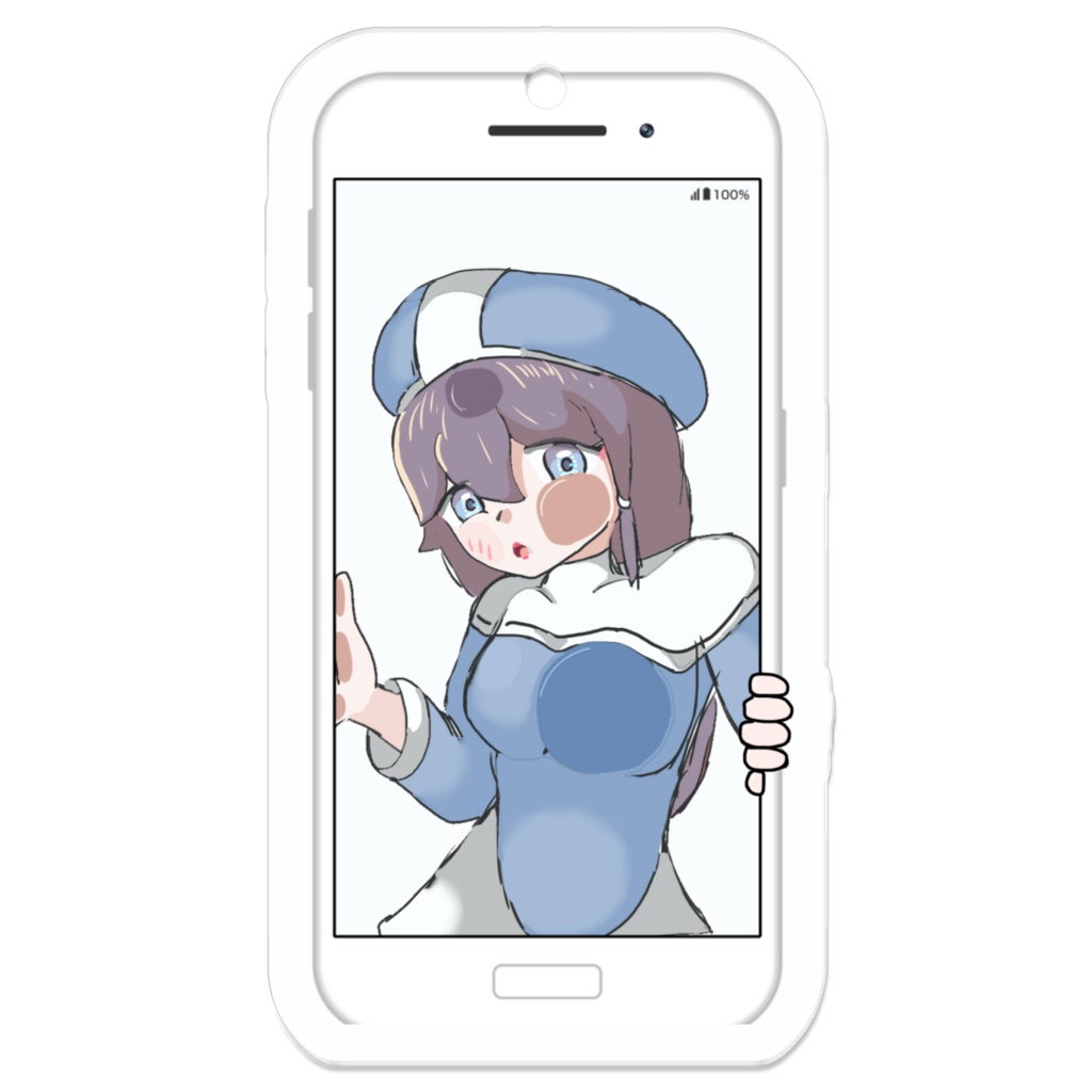 トリッカル同人作品　マヨのスマホ型アクキー