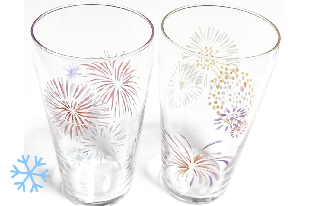 ❄️花火のグラス(ストレート)
