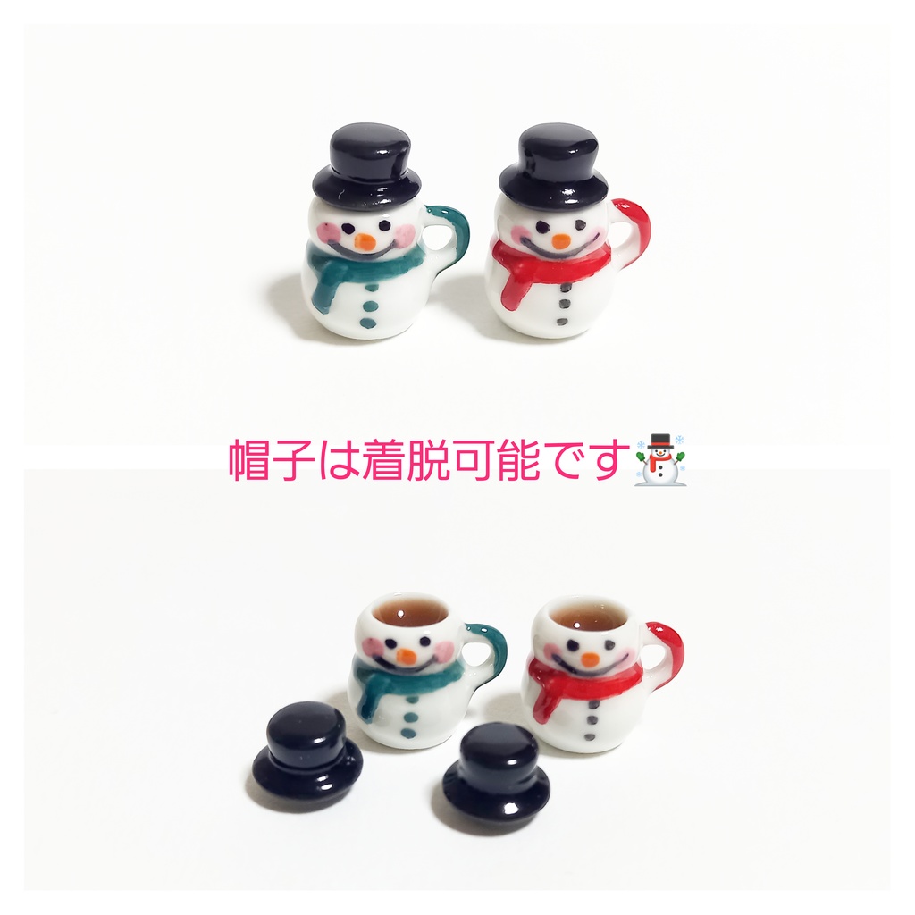 雪だるま☃️チョコレートドリンク🍫