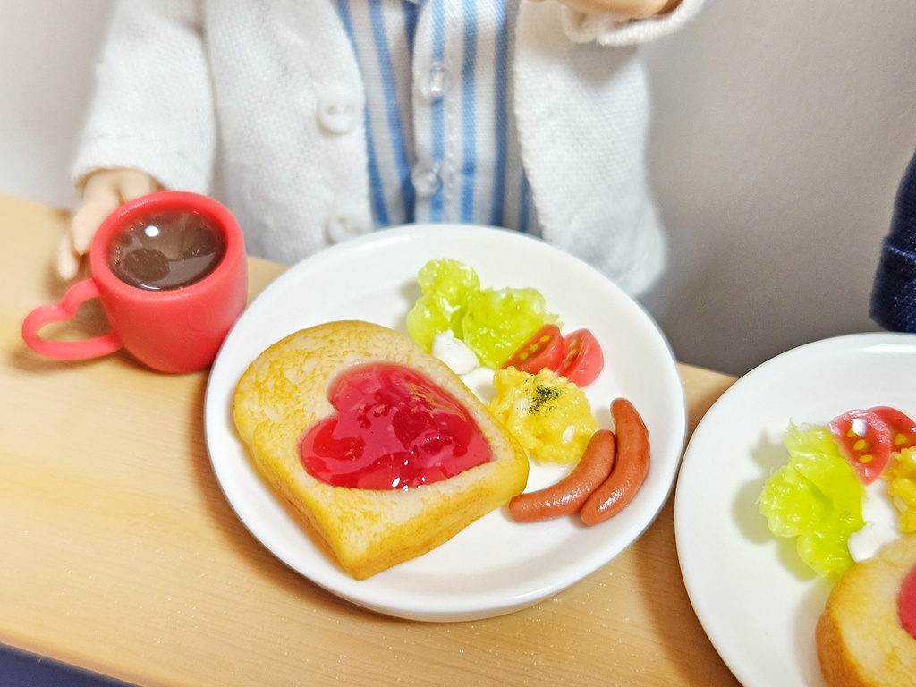 ハートのジャムor小倉トーストプレート