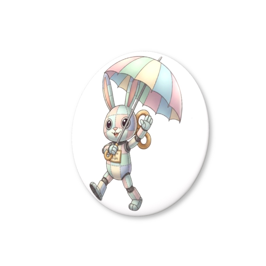 【パッチ🌸】ゼンマイ⚙️仕掛けのウサギの缶バッヂ