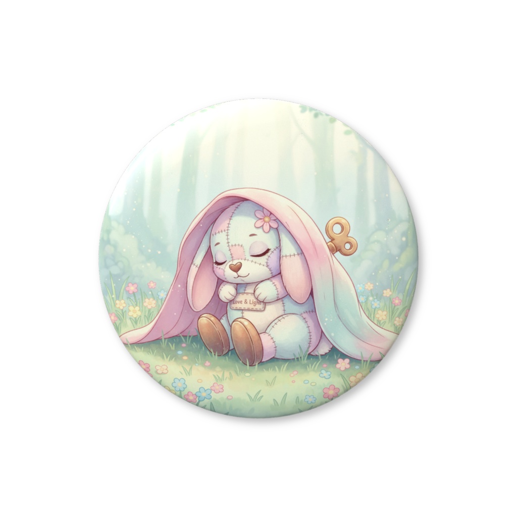 【パッチ🌸】ゼンマイ⚙️仕掛けのウサギの缶バッヂ