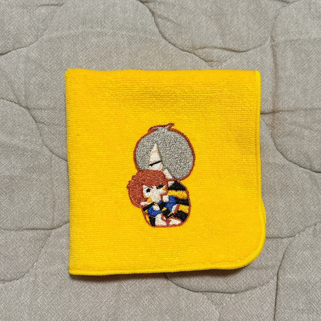 刺繍ハンカチ（鬼太郎とゲタ吉）