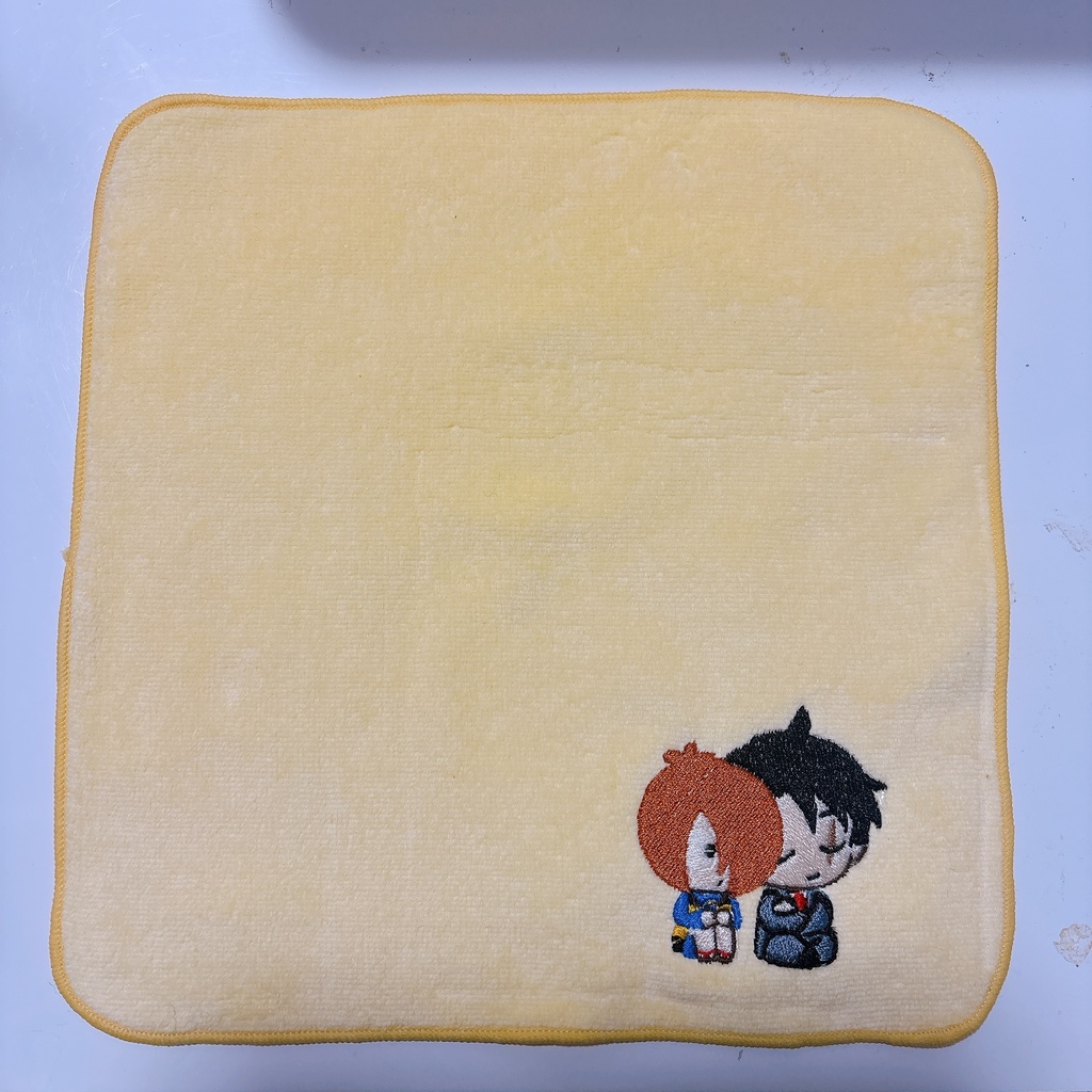 刺繍ハンカチ(おすわり鬼水)