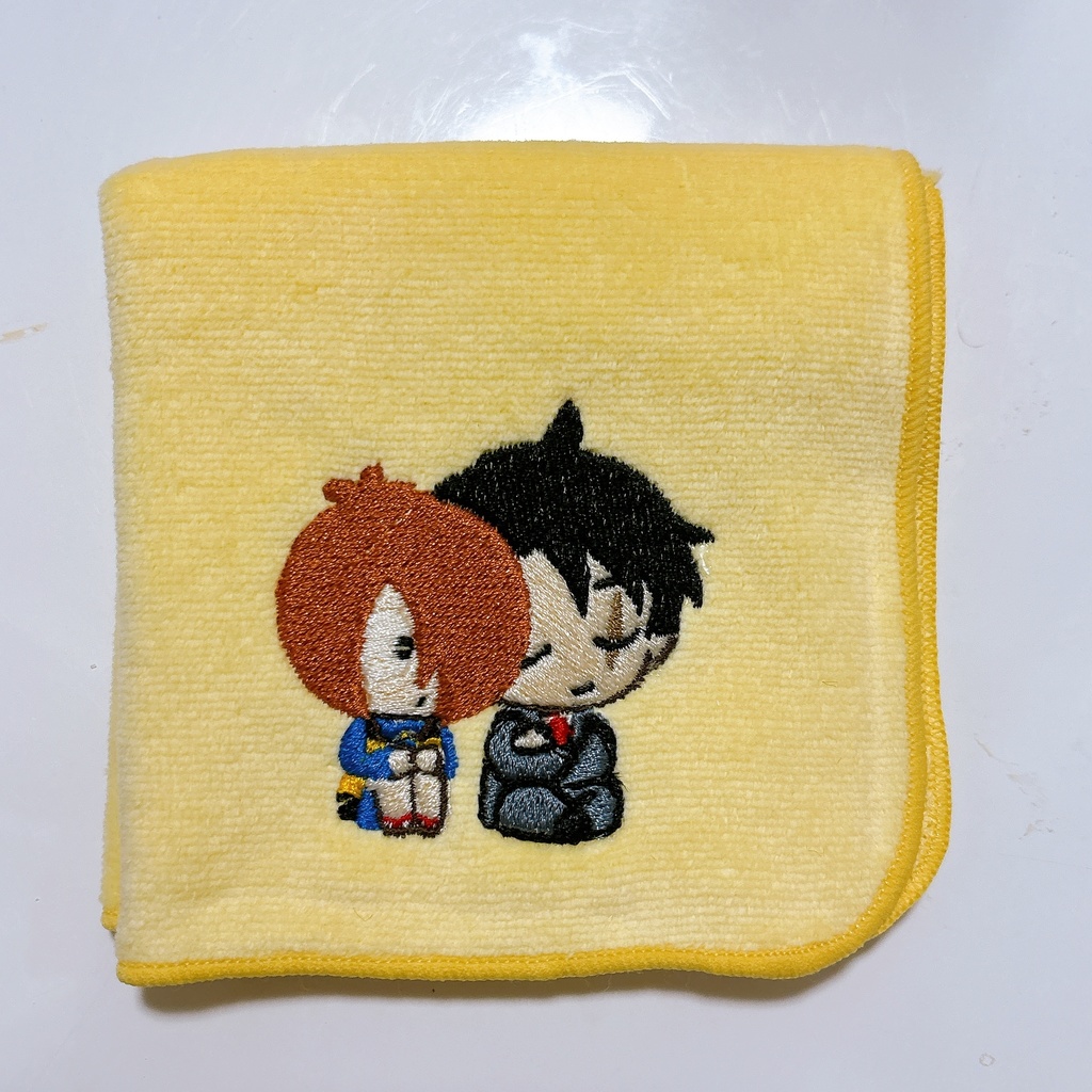 刺繍ハンカチ（おすわり鬼水）