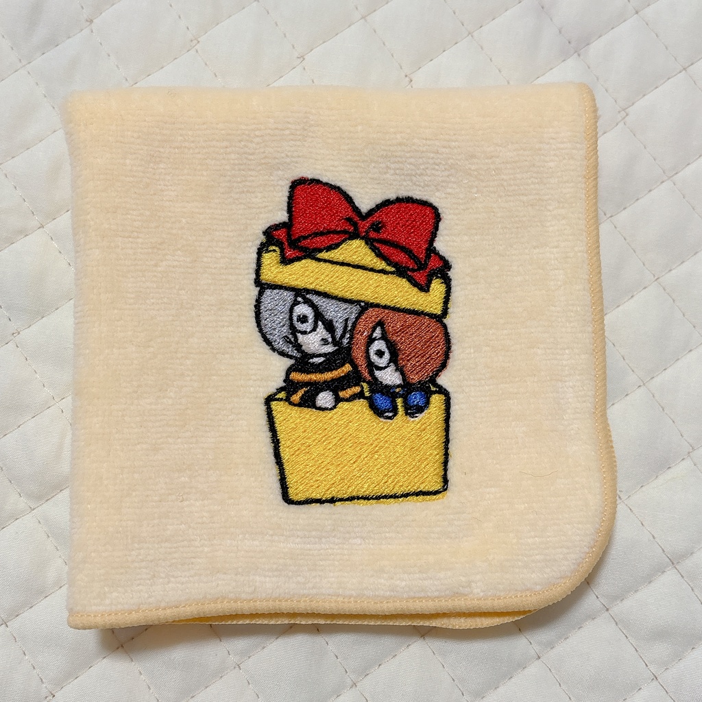 刺繍ハンカチ（鬼太郎とゲタ吉）