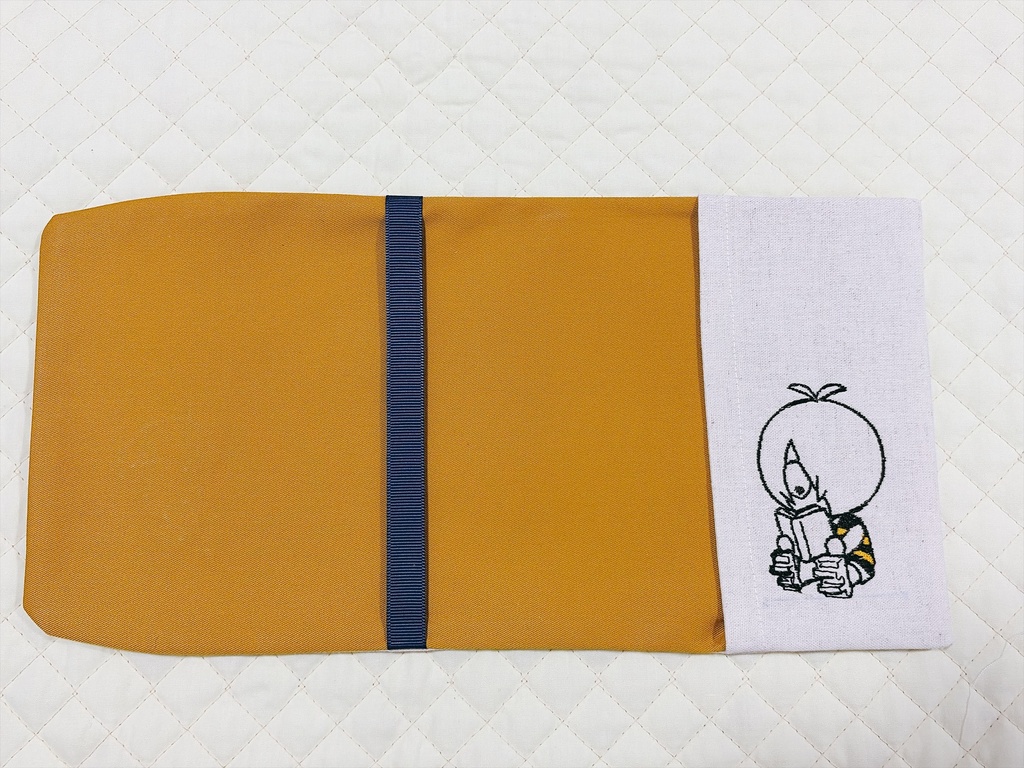 刺繍ブックカバー(鬼水・文庫サイズ)