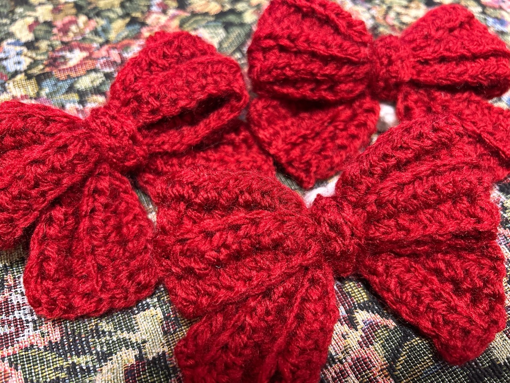 猫耳キャップとおめかしリボンのセット🎀