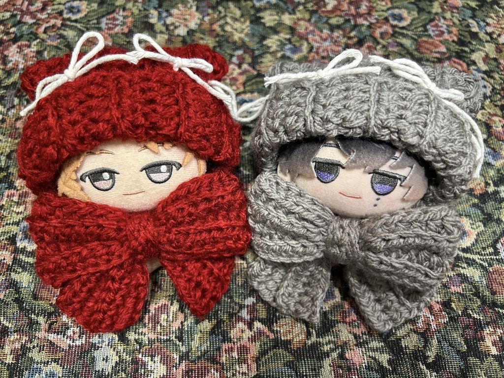 猫耳キャップとおめかしリボンのセット🎀