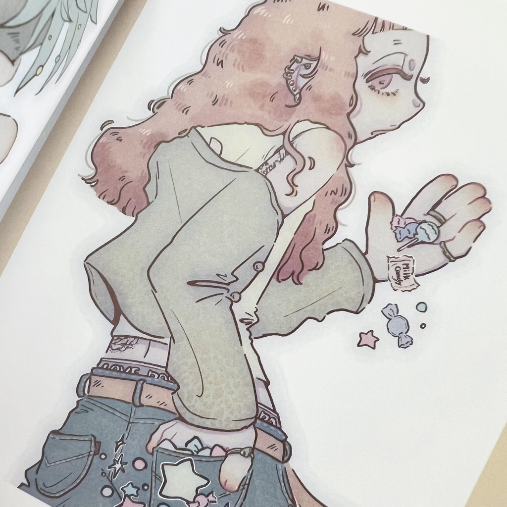 イラストzine 『Dream of scooping with a spoon.』