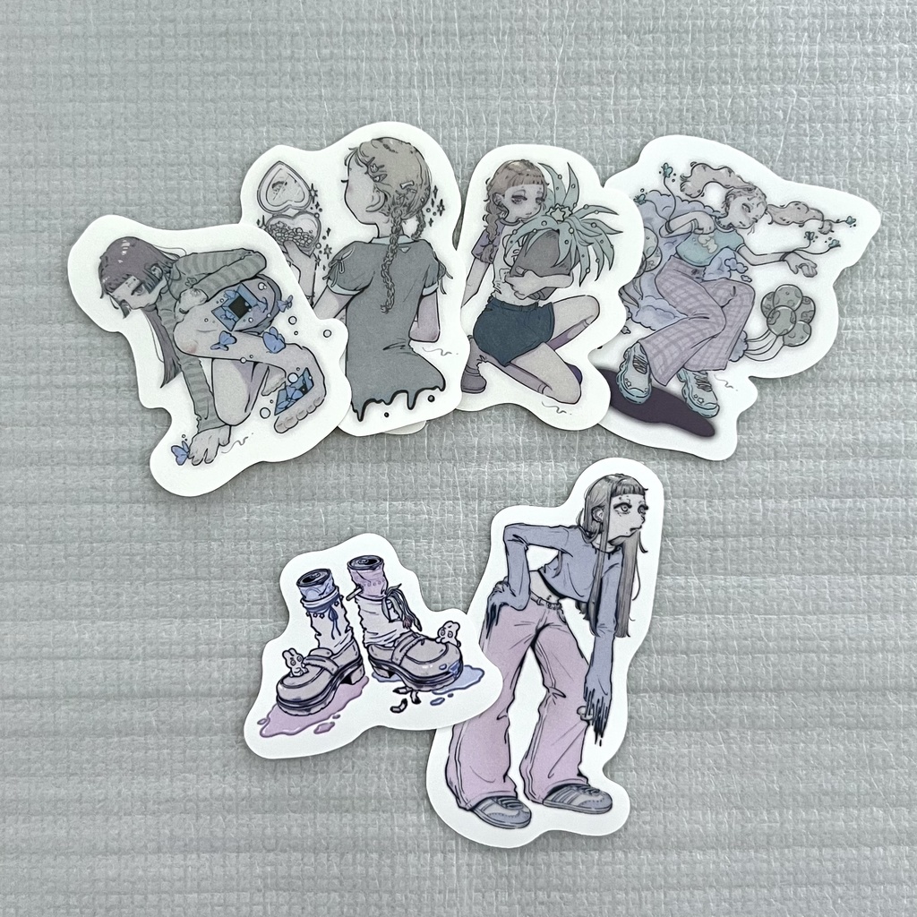 ダイカットステッカー 全6種類