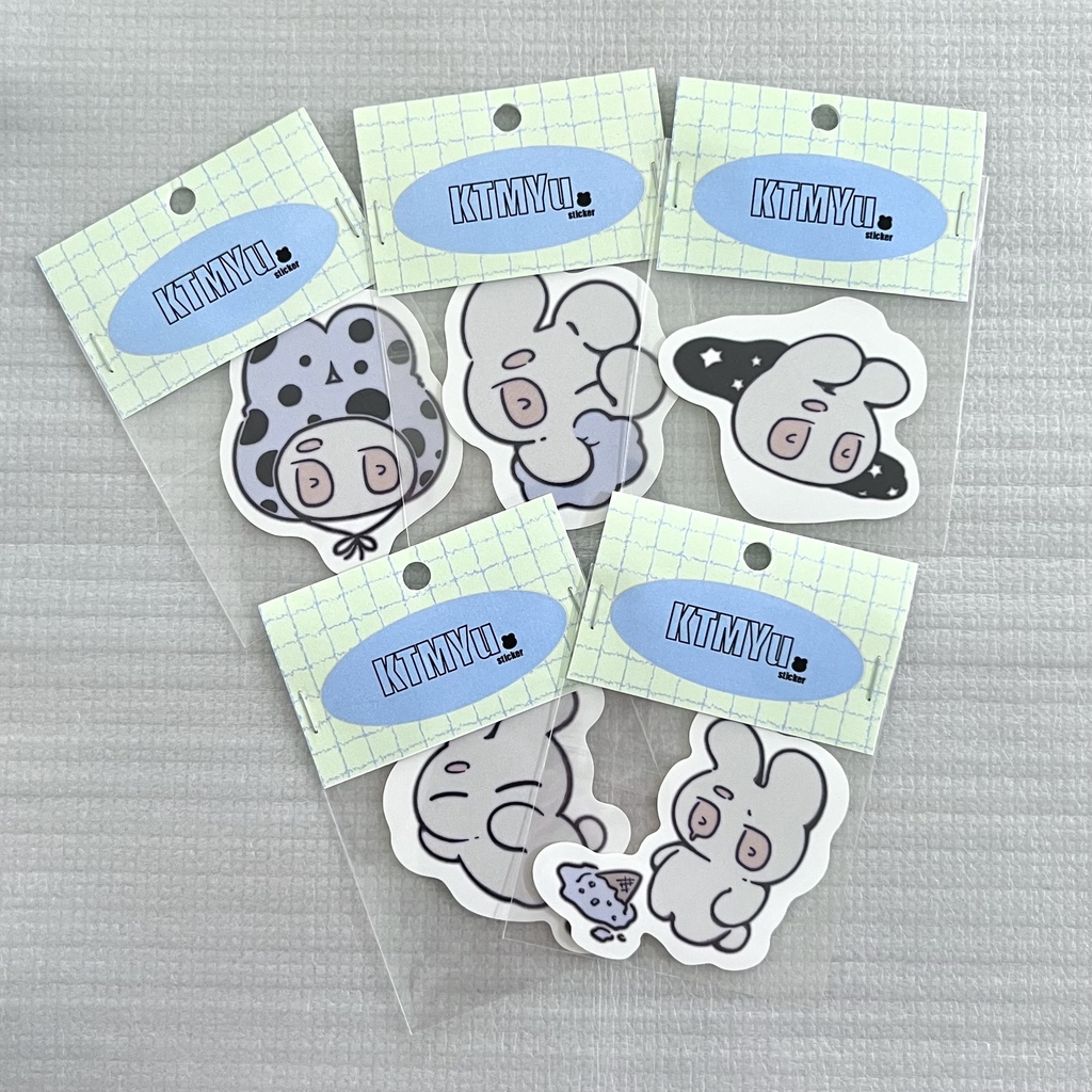 オリジナルキャラクター ステッカー 5種類