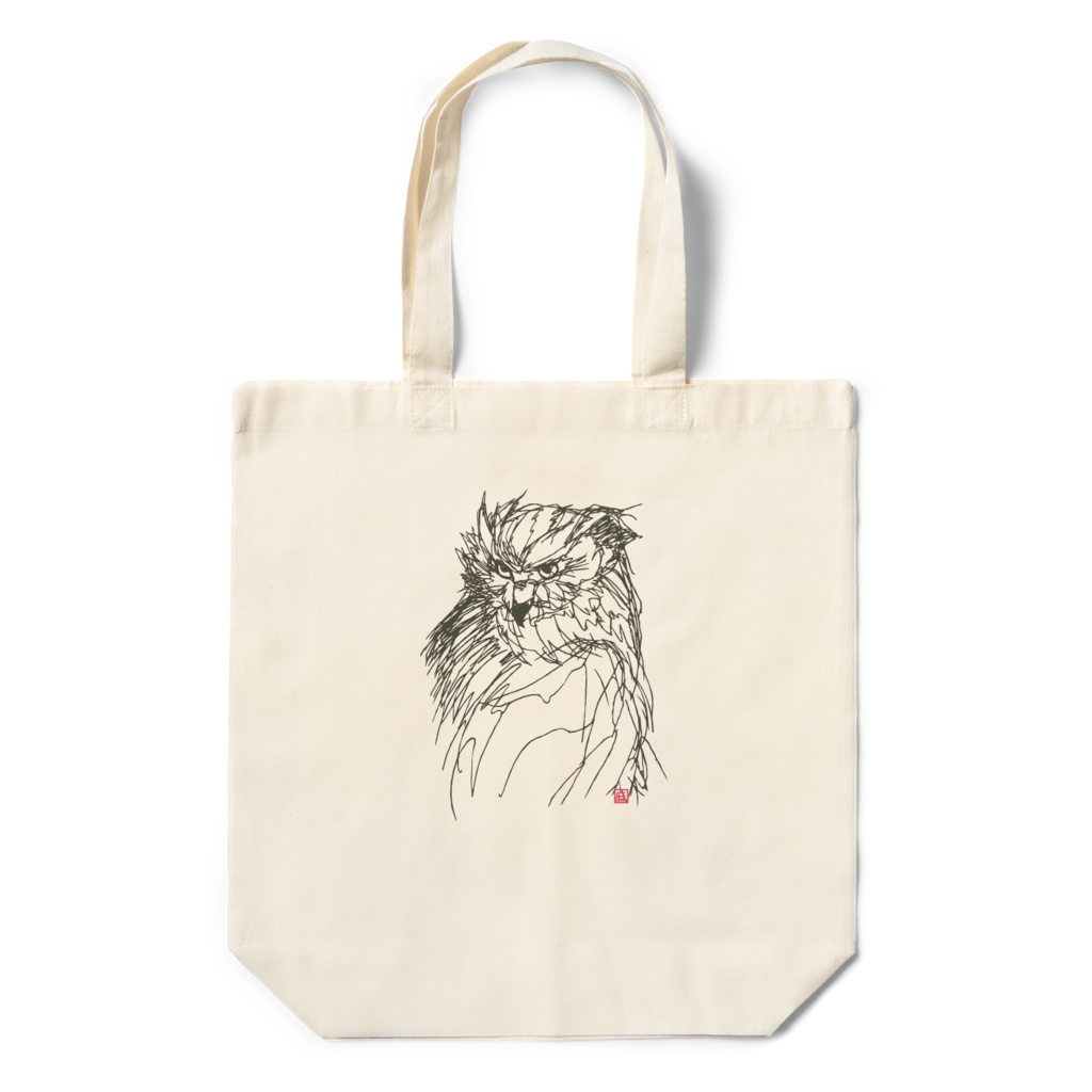 ラクガ切り絵のエコバッグ